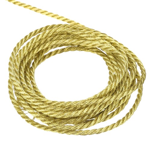 2mm gold braided twisted cord - 2mm,